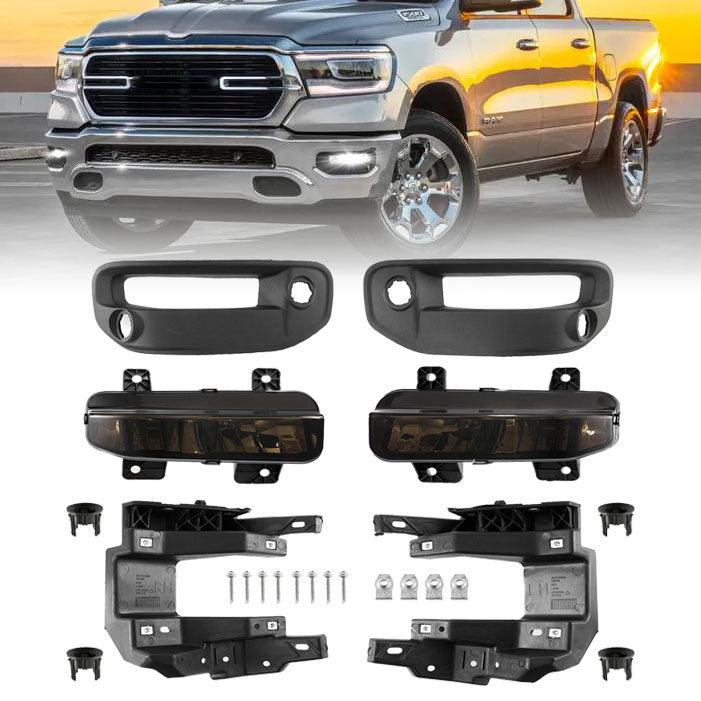 LED Fog Light Set Bumper Driving Light Replacement for 1500 2019 2020 2021 2022