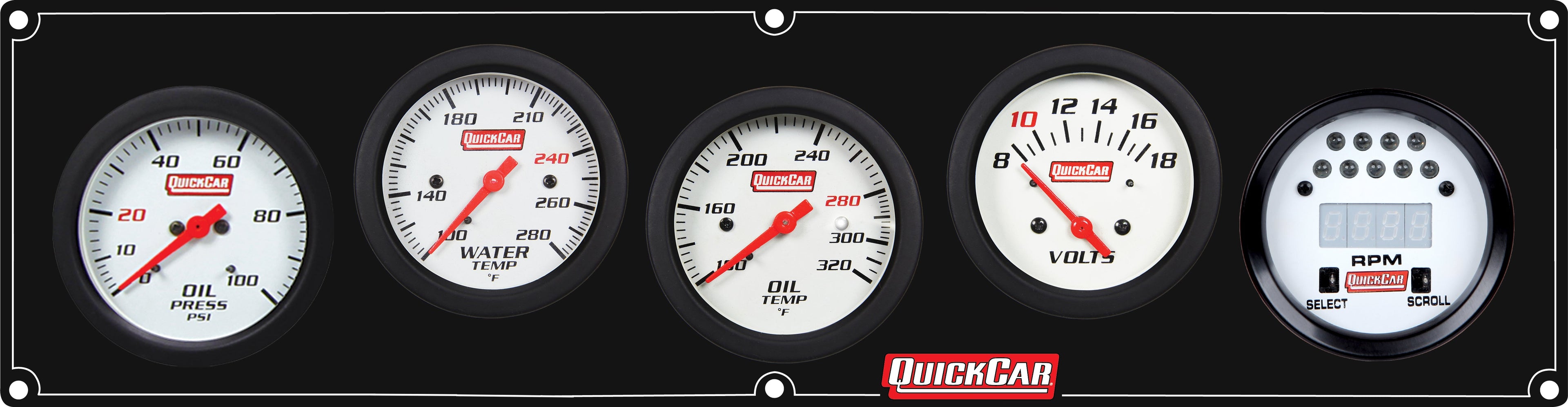 Extreme 4-1 Panel w/Tach OP/WT/OT/VT Black