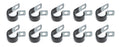 Alum Line Clamp 5/8in 10pk