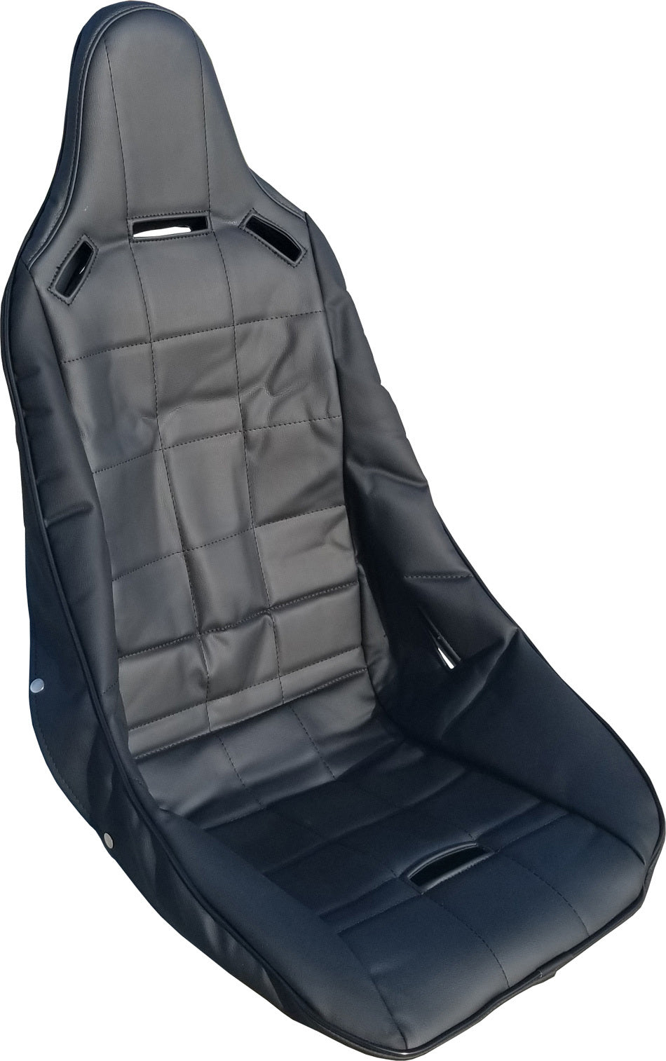 SEAT CVR BLACK POLY HI-BACK