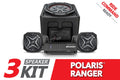 SSV Works 3-Speaker Plug-&-Play Audio System for 2018-2024 Polaris Ranger XP 1000 with Ride Command