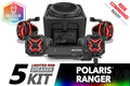 SSV Works V-Spec 5-Speaker Audio System for 2018-2024 Polaris Ranger XP 1000 with Ride Command