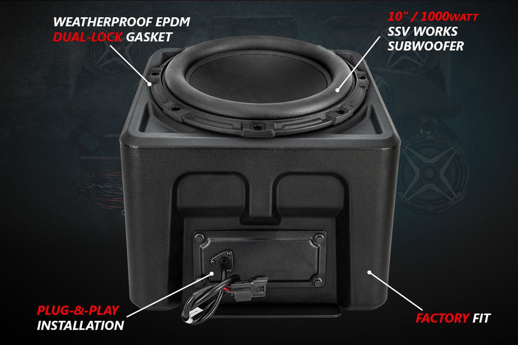 SSV Works V-Spec 5-Speaker Audio System for 2018-2024 Polaris Ranger XP 1000 with Ride Command