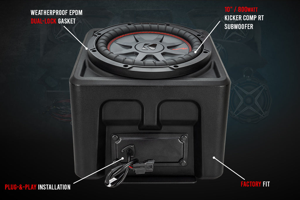SSV Works Underseat 10" Subwoofer for 2018-2025 Polaris Ranger XP 1000
