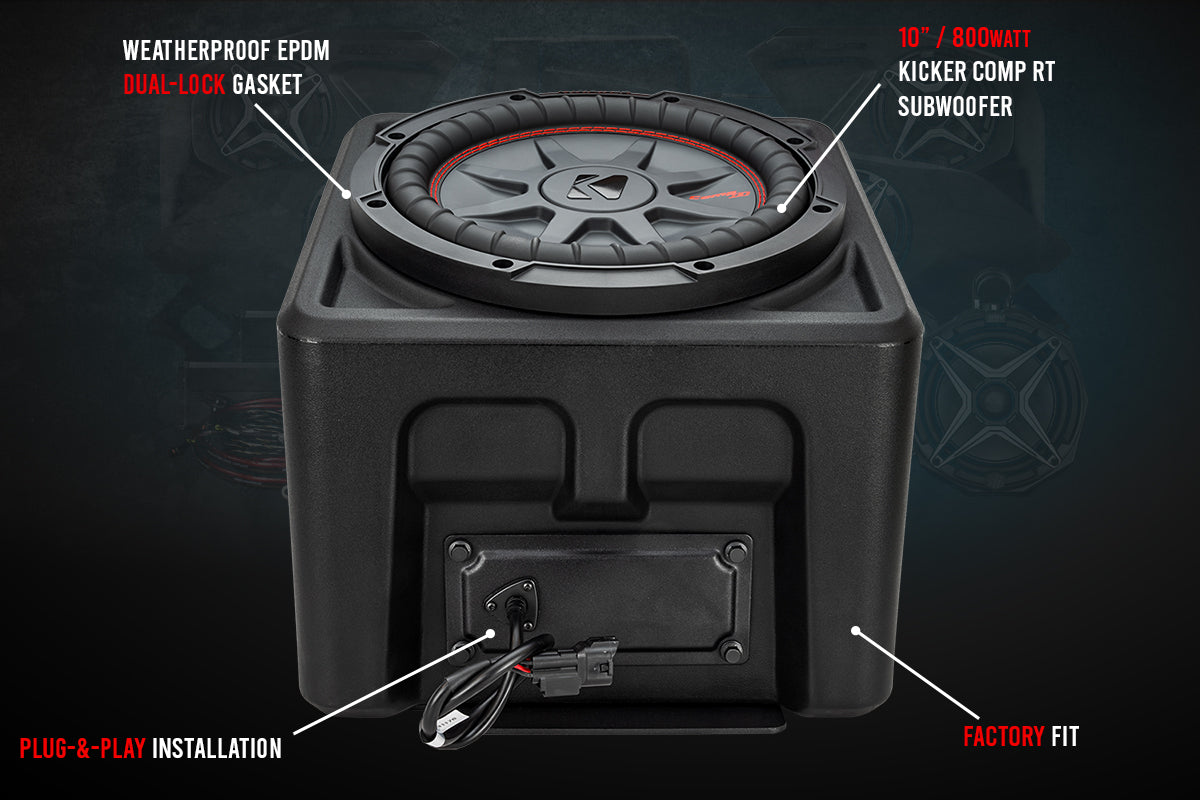 SSV Works Underseat 10" Subwoofer for 2018-2025 Polaris Ranger XP 1000