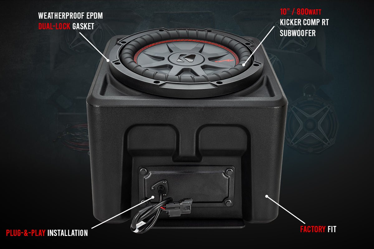 SSV Works Underseat 10" Subwoofer for 2018-2025 Polaris Ranger XP 1000