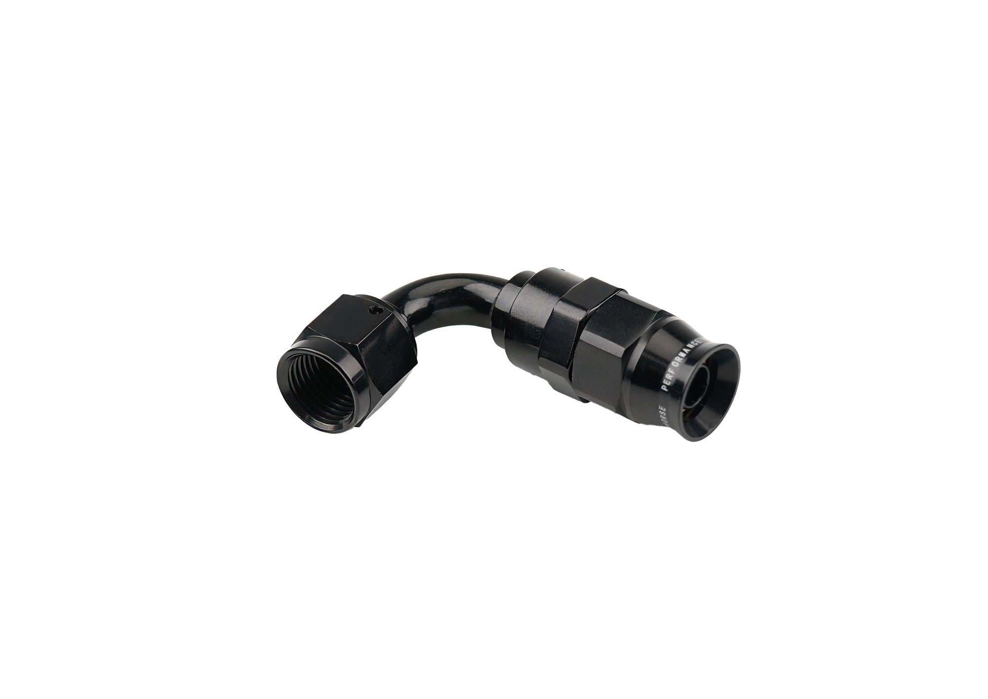 6AN 100 Degree PTFE Reusable Hose End Black
