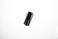 12AN Straight Crimp Hose End Black