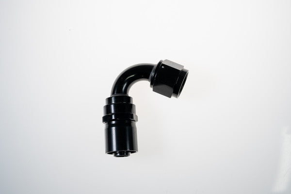 10AN 120Deg Crimp Hose End Black