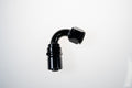12AN 120Deg Crimp Hose End Black