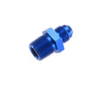 4AN STR Male Adapter 3/8in NPT Male Blue