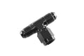 10AN  tee w/Female Swivel on Branch - Black