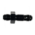 6AN Bulkhead Adapter Straight Male Male Black