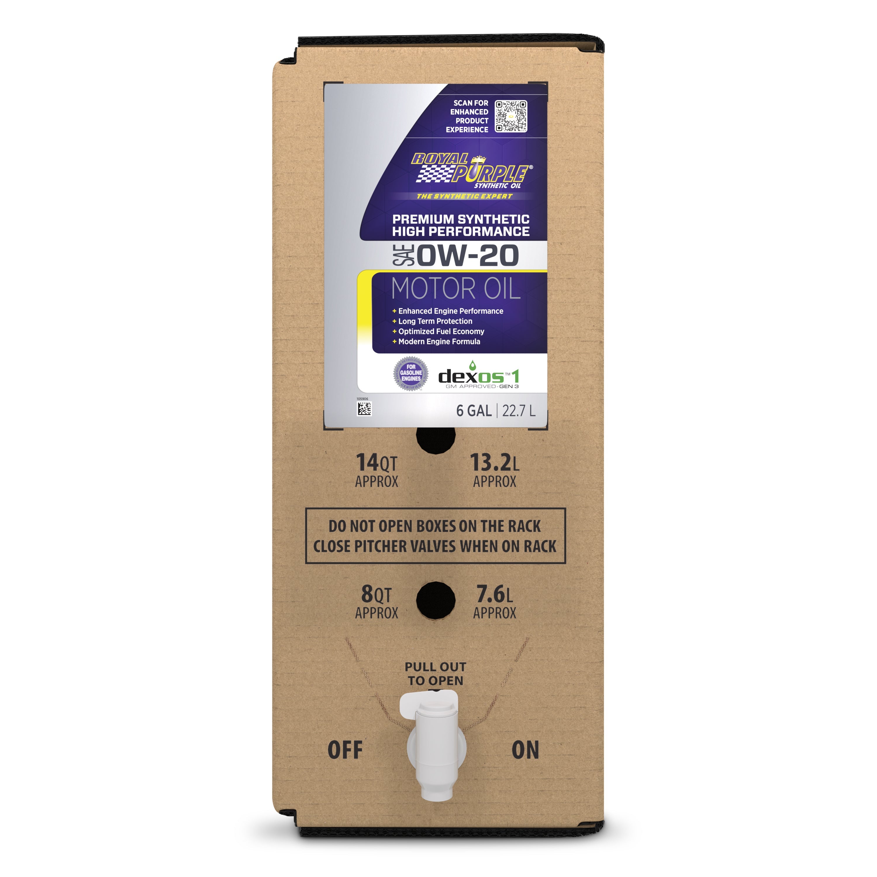 MOTOR OIL 0W-20  6 GALLON