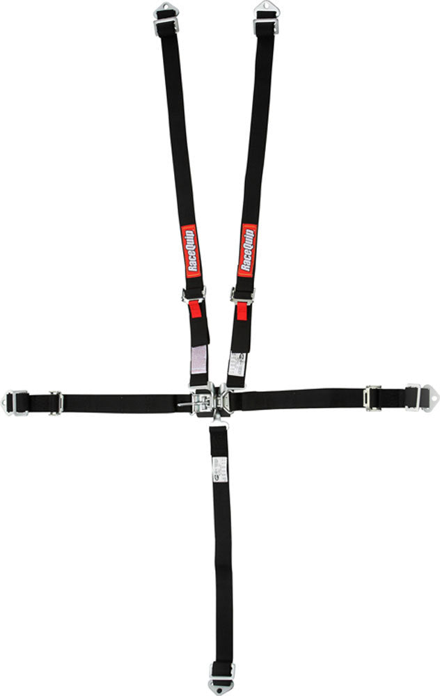 JR L & L 5PT HARNESS SET BLACK