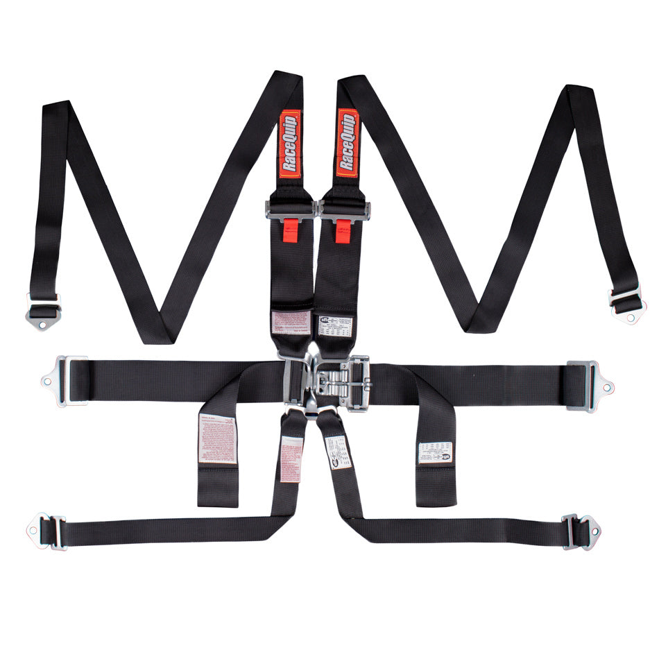 LATCH & LOCK  6PT HARNESS BLK