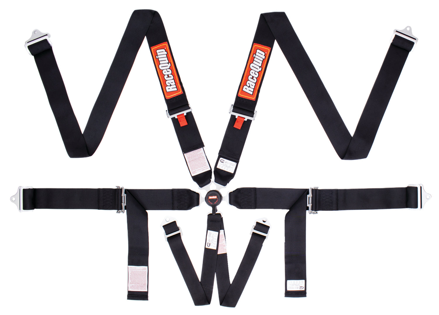 CAMLOCK-6PT HARNESS BLACK