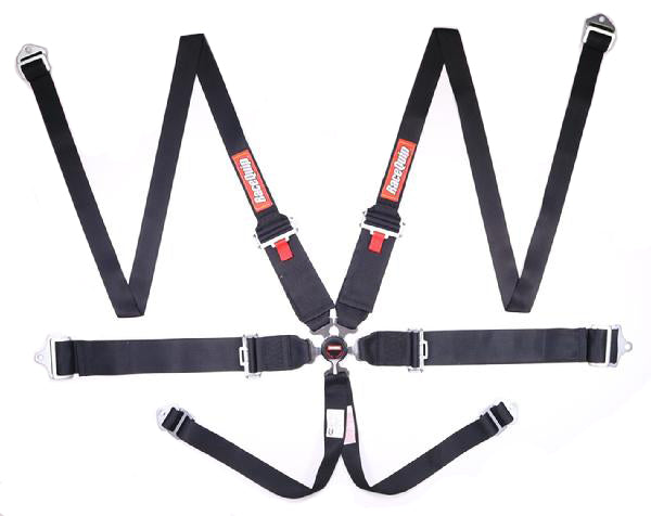 CAMLOCK 6PT PD LAP BELTS BLK