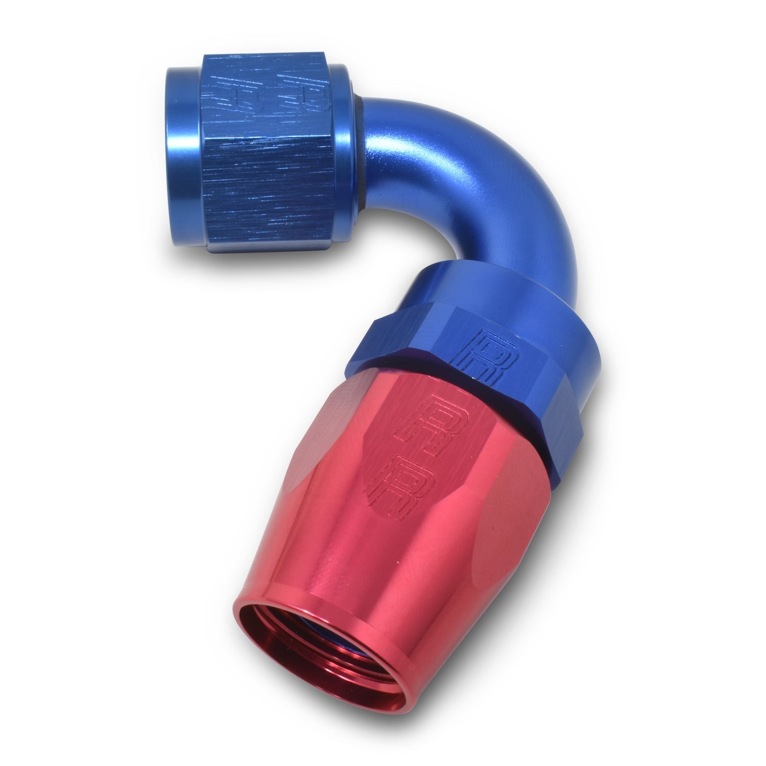8AN 120Deg Hose End ProClassic Blue/Red