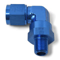 6AN 3/8NPT 90Deg Swivel Blue