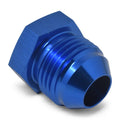 8AN Flare Plug Adapter Blue