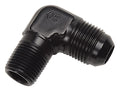 6AN 90Deg to 1/8NPT Black