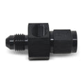 4AN F To M Fitting 1/8 Gauge Port Black