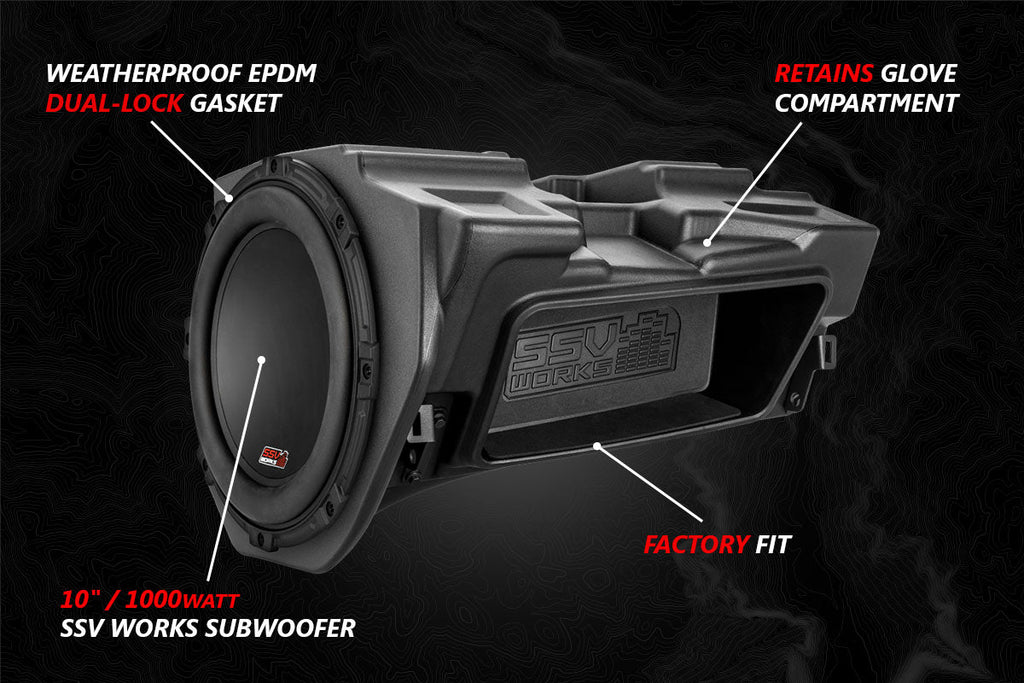 SSV Works V-Spec 3-Speaker Plug-&-Play Kit for 2014-2023 Polaris RZR with Ride Command