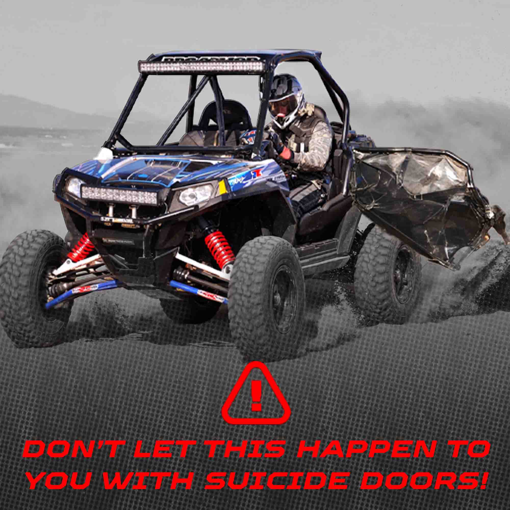 50 Cal RZR Doors Black on Black