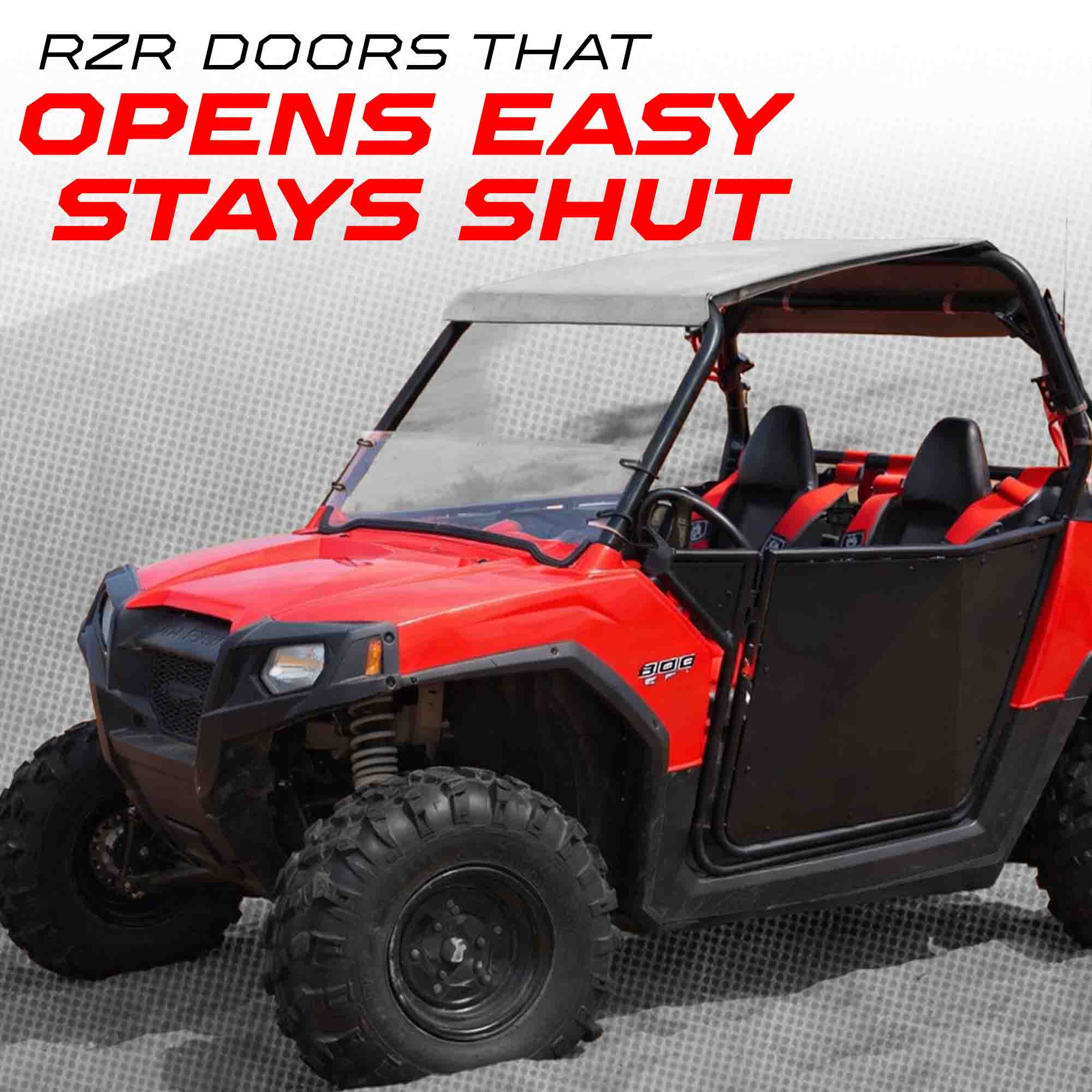 50 Cal RZR Doors Black on Black