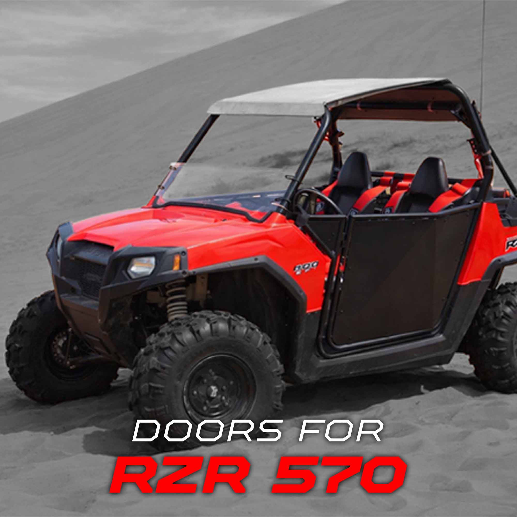 50 Cal RZR Doors Black on Black