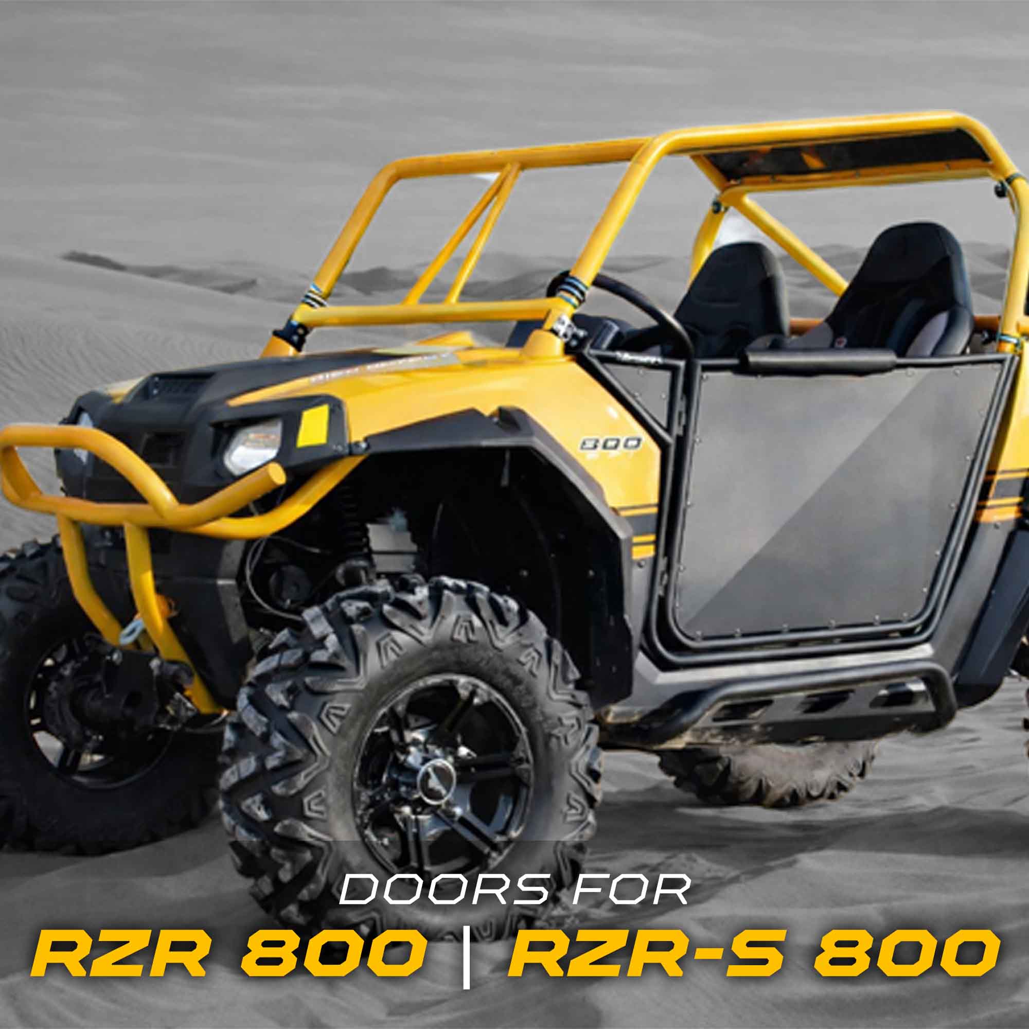 50 Cal RZR Doors Black on Black