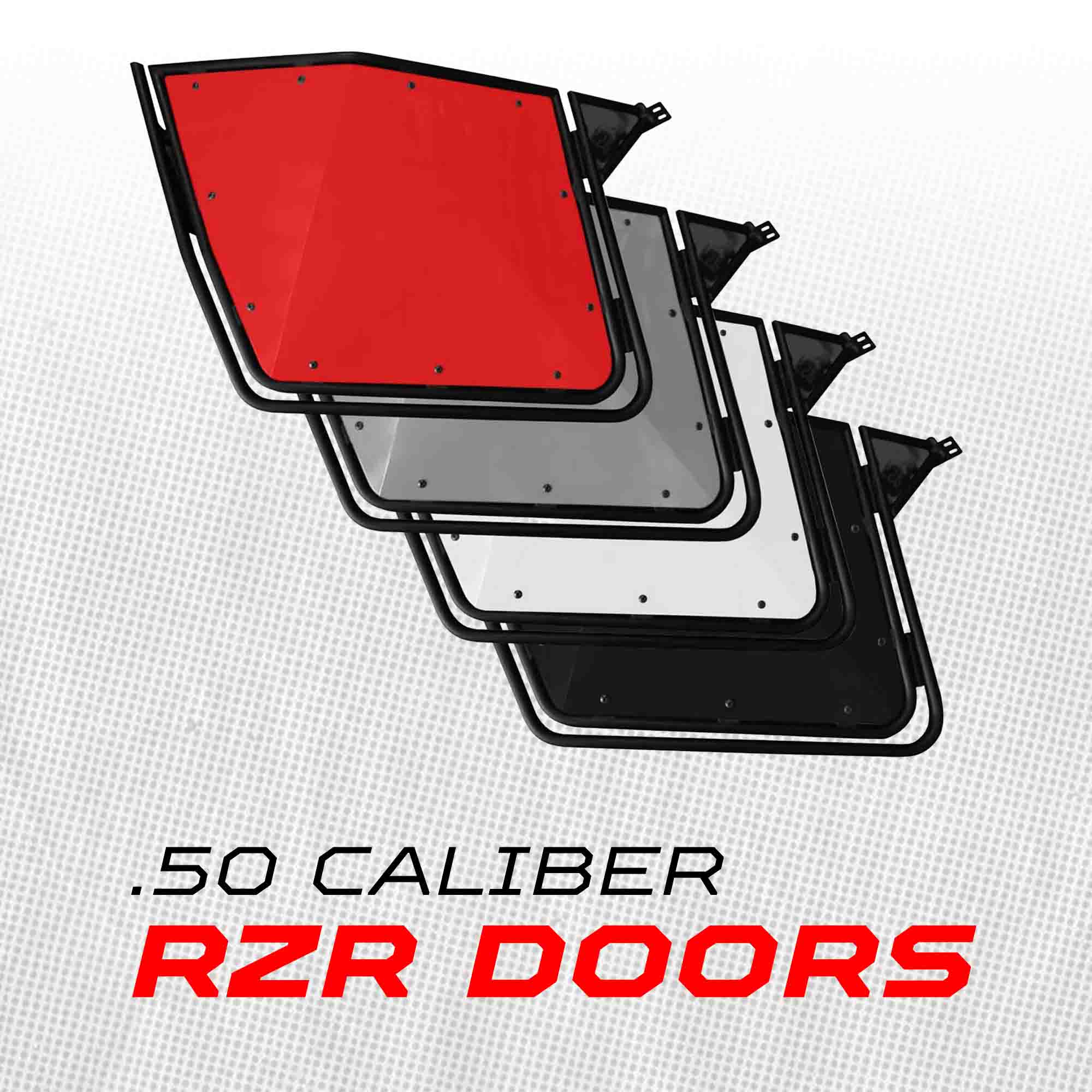 50 Cal RZR Doors Black on Black
