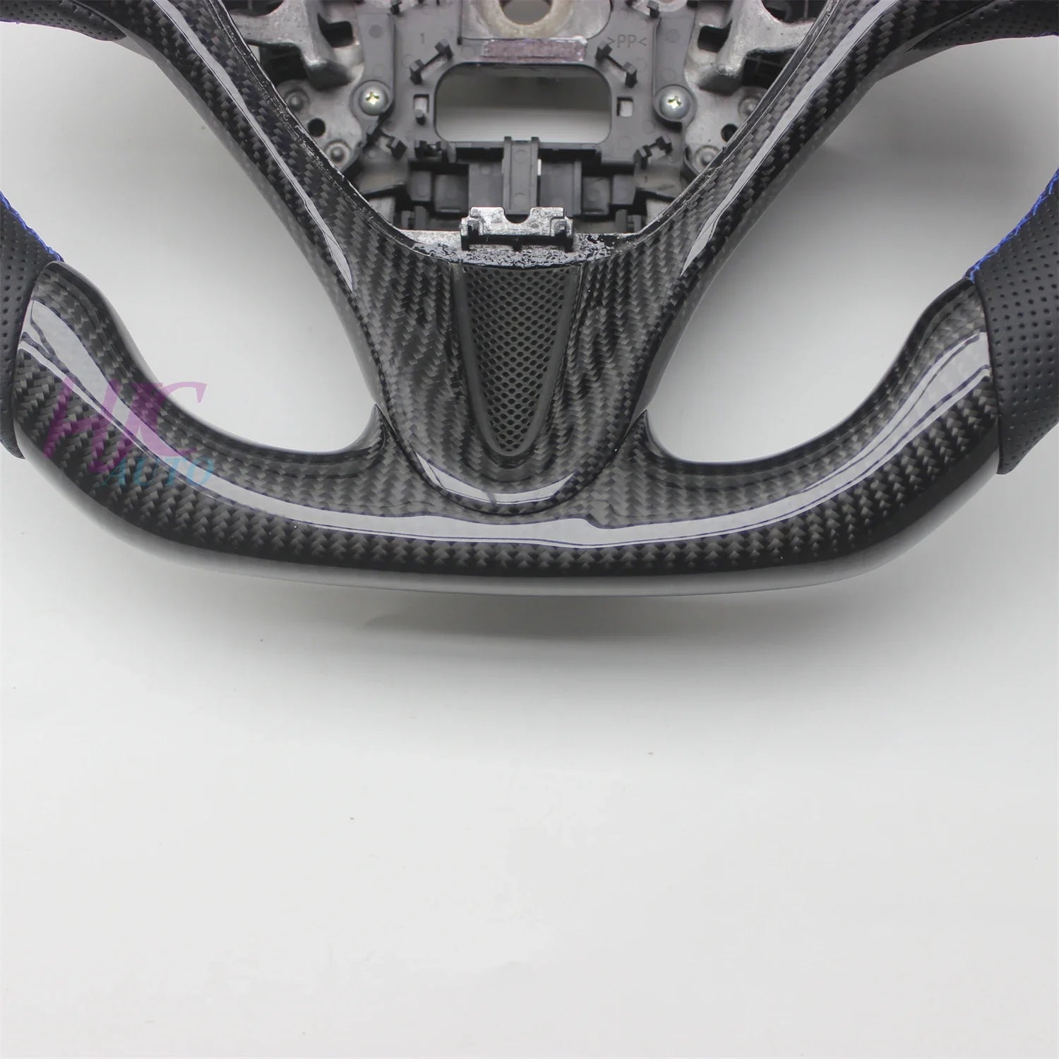 For Honda Civic 2006-2011 8TH GEN 8 Real Carbon Fiber Leather Steering Wheel