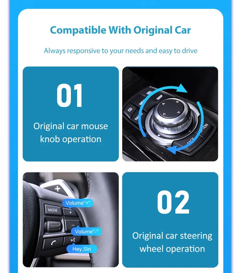 Wireless CarPlay 6.5" For Ferrari California T（15-18）Android mirror link AirPlay CarPlay function