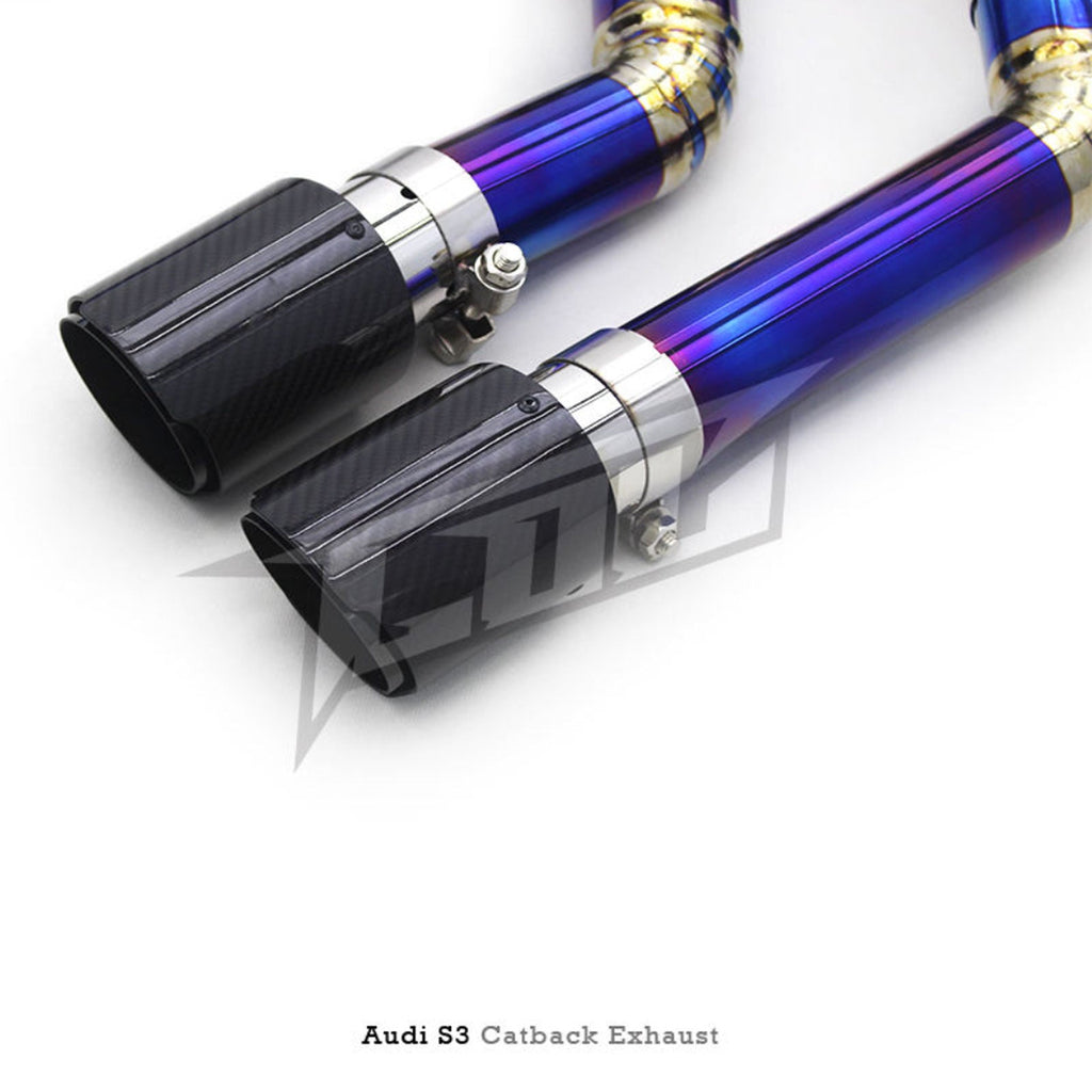 Titanium Valved Catback Exhaust System for Audi A3 1.4T 1.8T 2.0T