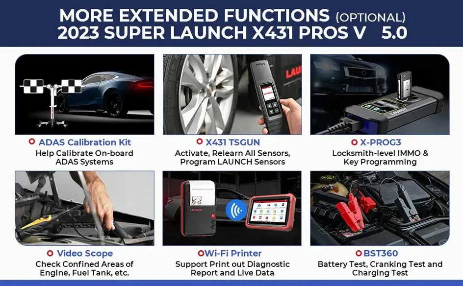 LAUNCH X431 PROS V 5.0 Diagnostic Tools OBD2 Car Scanner PRO V All System Diagnostic Automotive Tool ECU Coding 2024 New Version