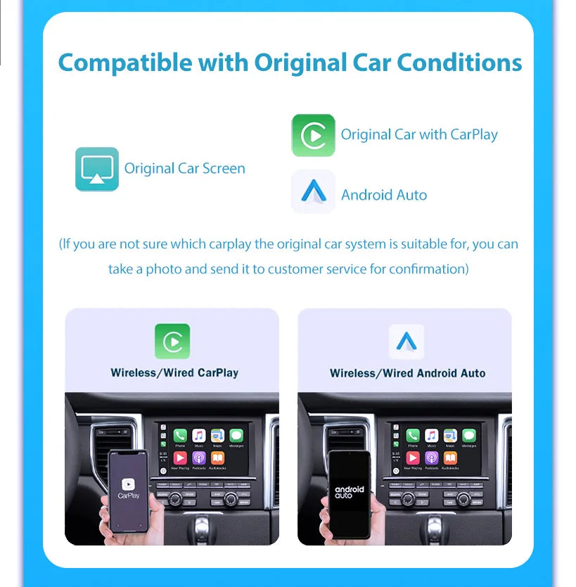 Wireless CarPlay 6.5" For Ferrari California T（15-18）Android mirror link AirPlay CarPlay function