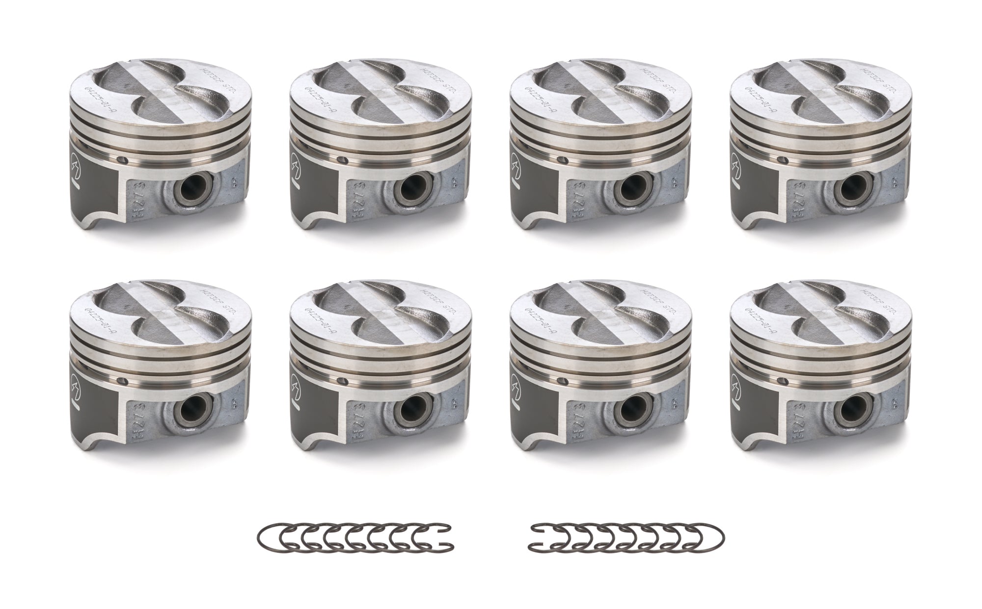 8 PK SET CAST PISTONS