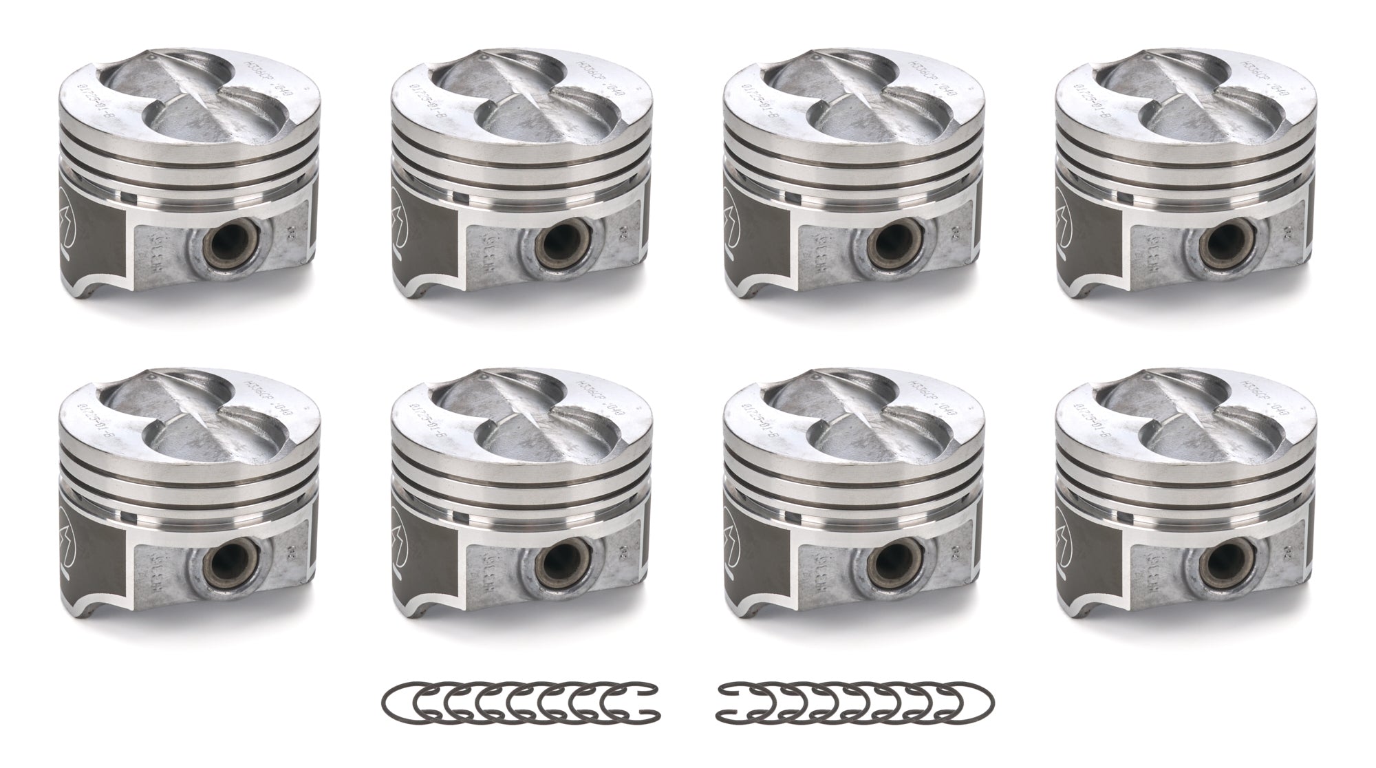 8 PK SET CAST PISTONS