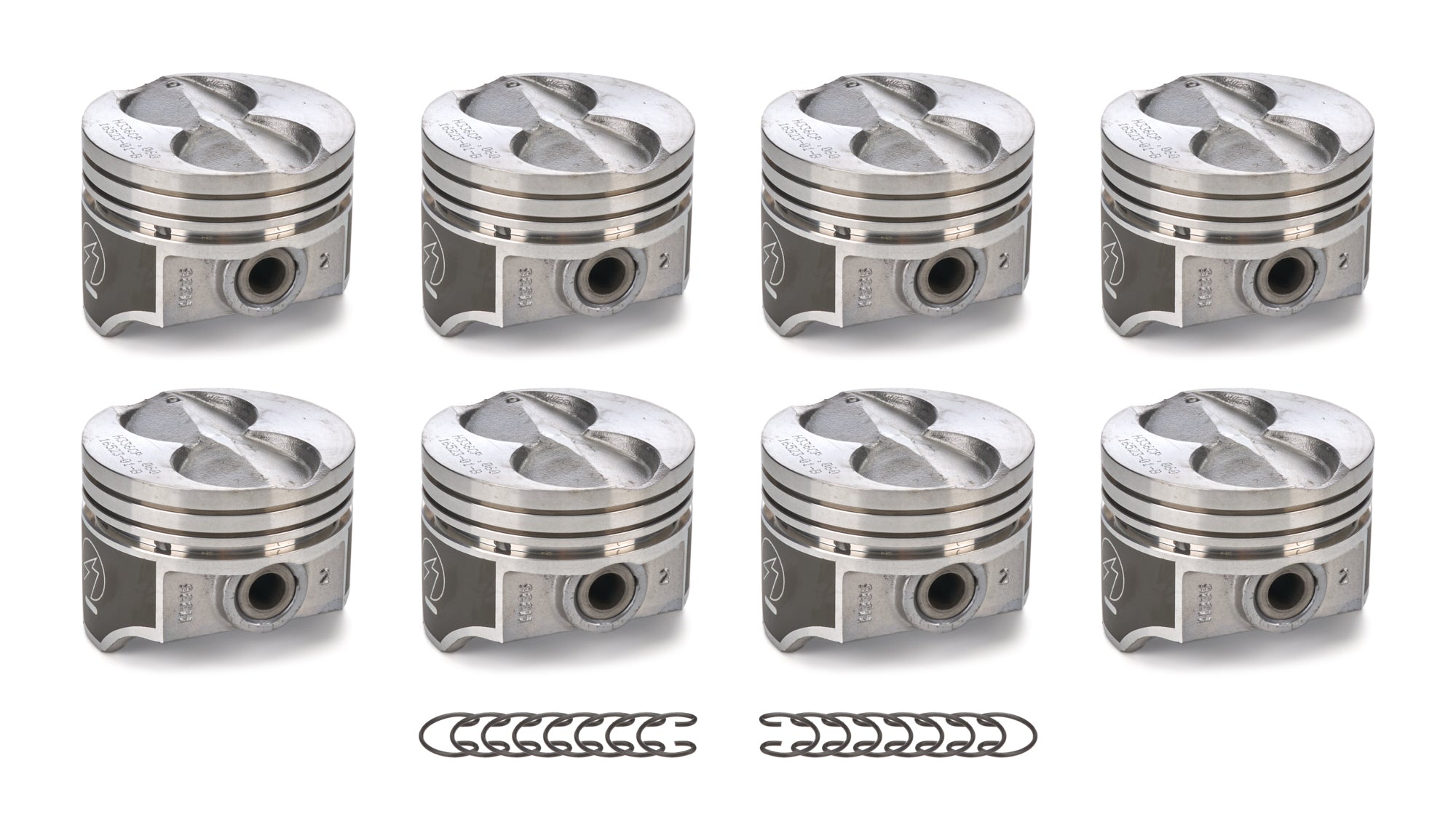 8 PK SET CAST PISTONS