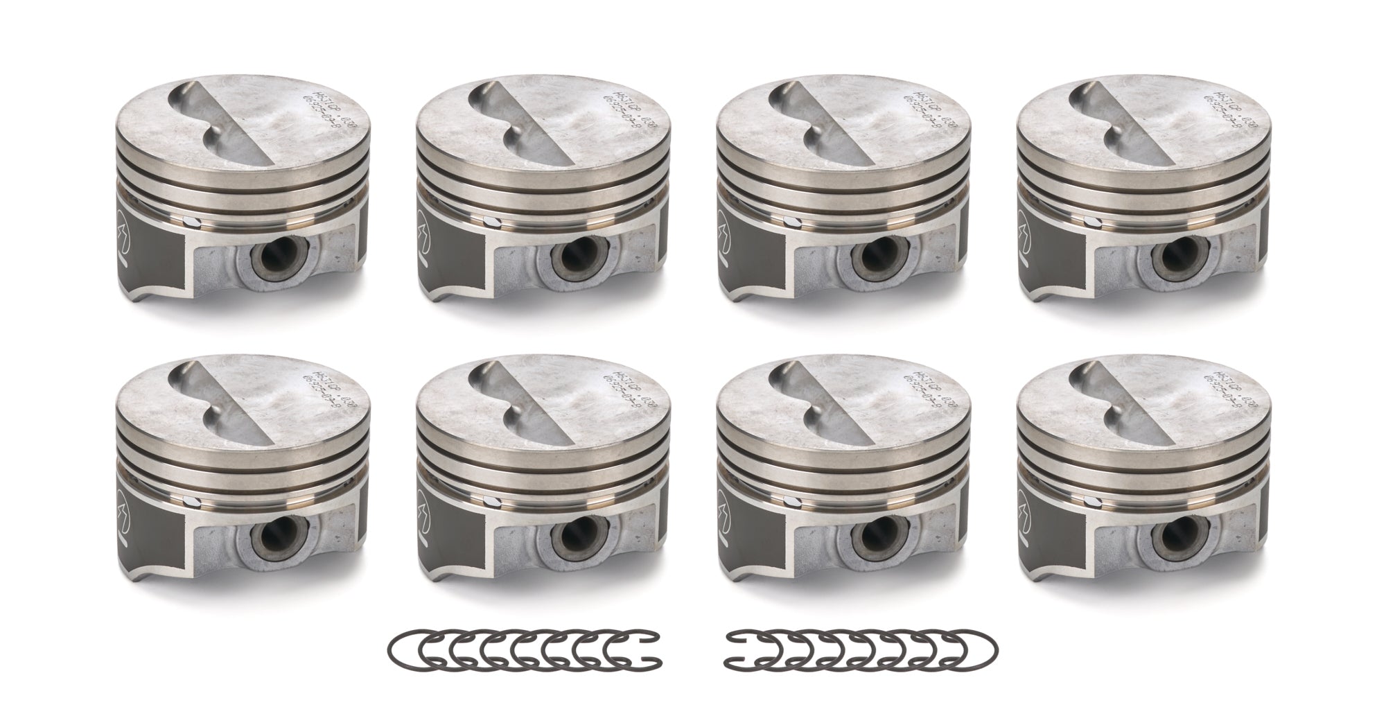 8 PK SET CAST PISTONS