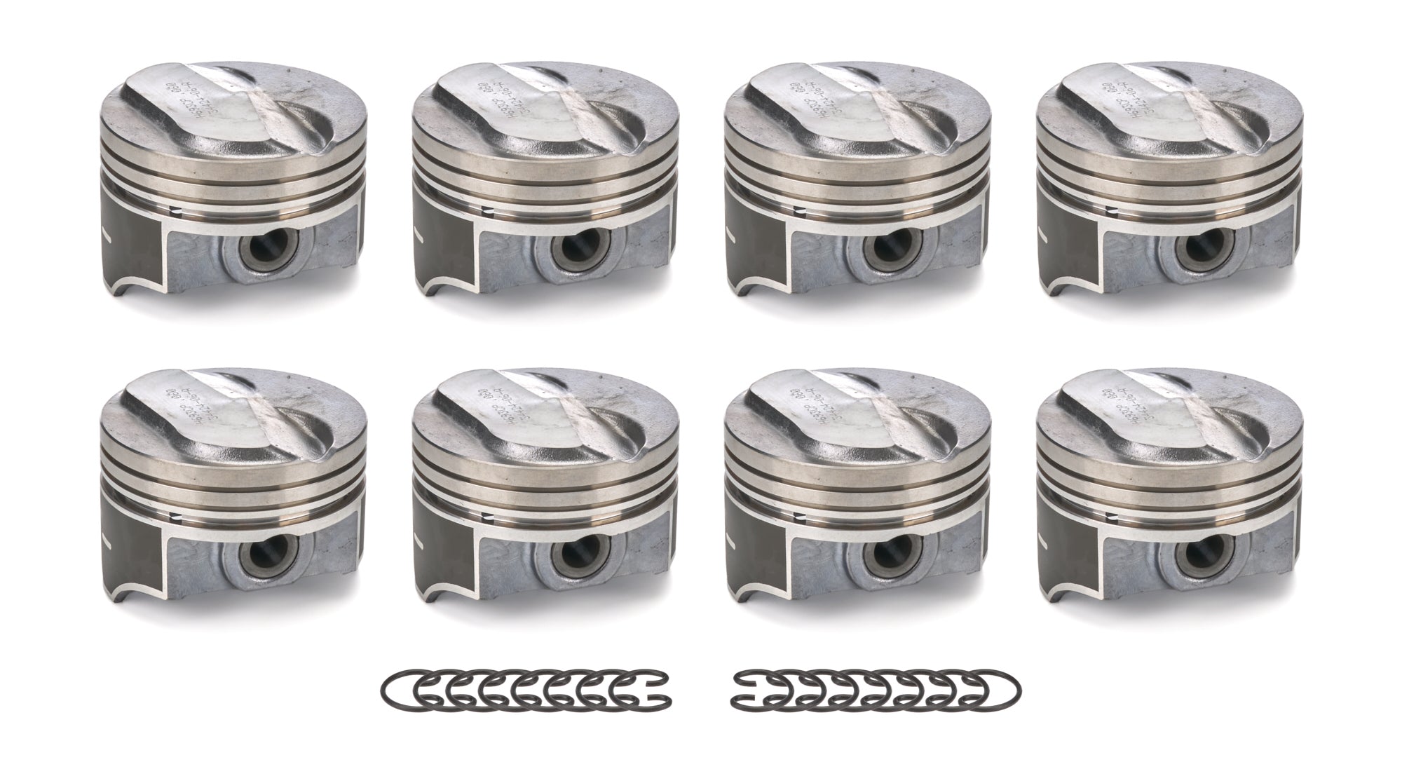 8 PK SET CAST PISTONS