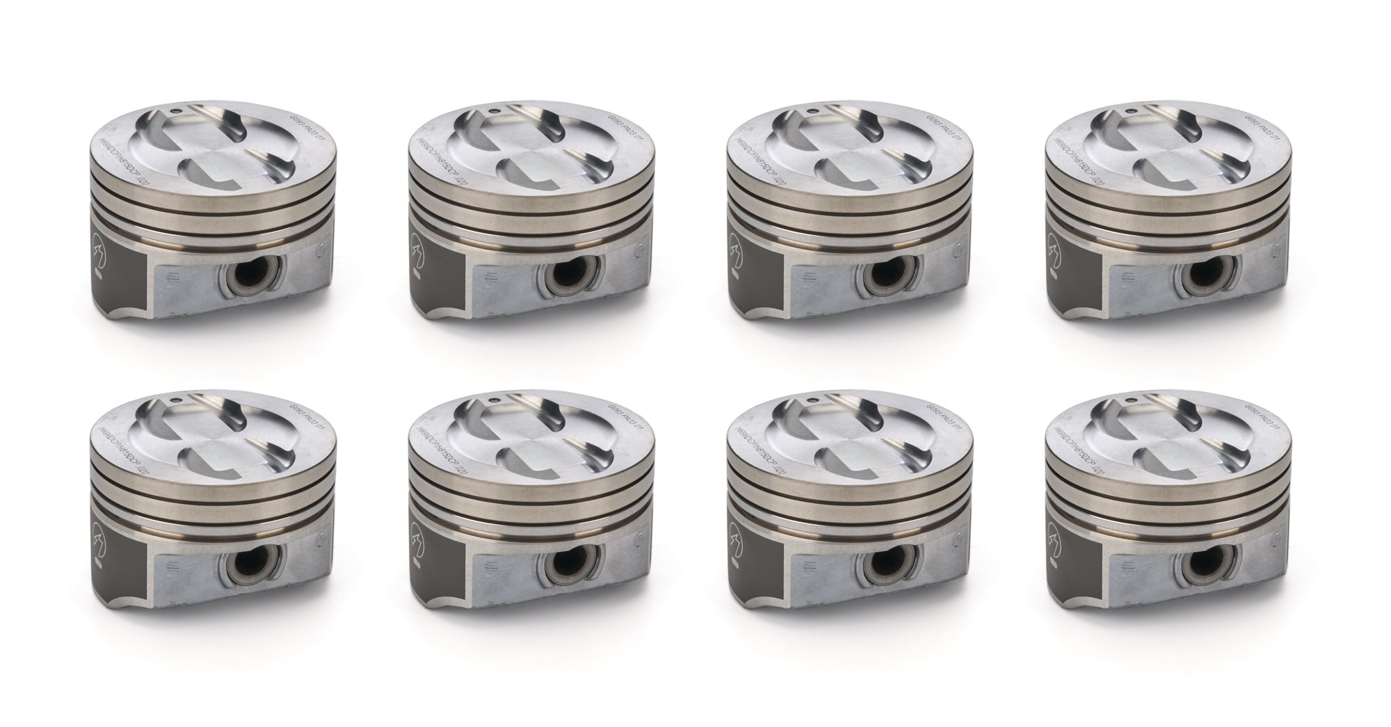 8 PK SET CAST PISTONS