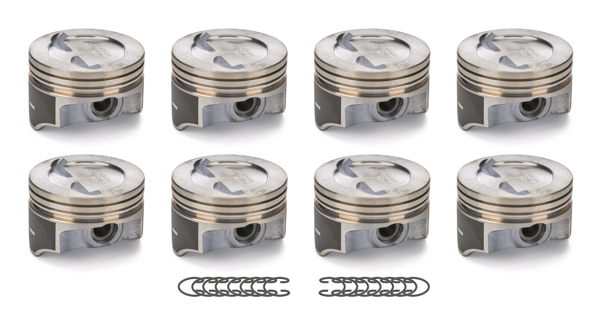 8 PK SET CAST PISTONS