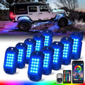 Xprite Rock Lights Rgbw Led Lights With Bluetooth Remote