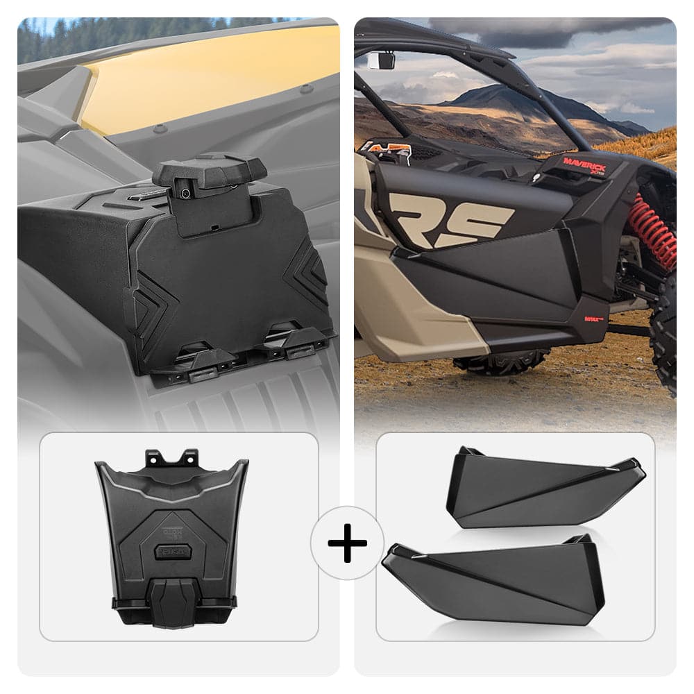 Kemimoto Tablet Holder & Front Lower Door Inserts Fit Maverick