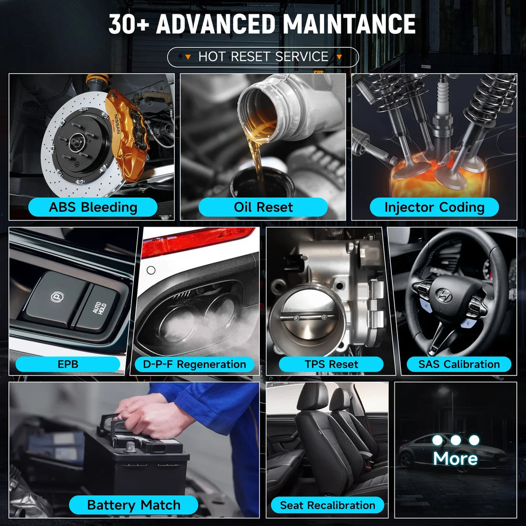 FOXWELL NT809TS TPMS Programming Tool All Systems Car Scanner Bi-Directional Control 30+ Reset OBD2 Bluetooth Diagnostic Tools