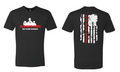 Mafia Tri Blend Distressed Flag T-shirt  (Red)