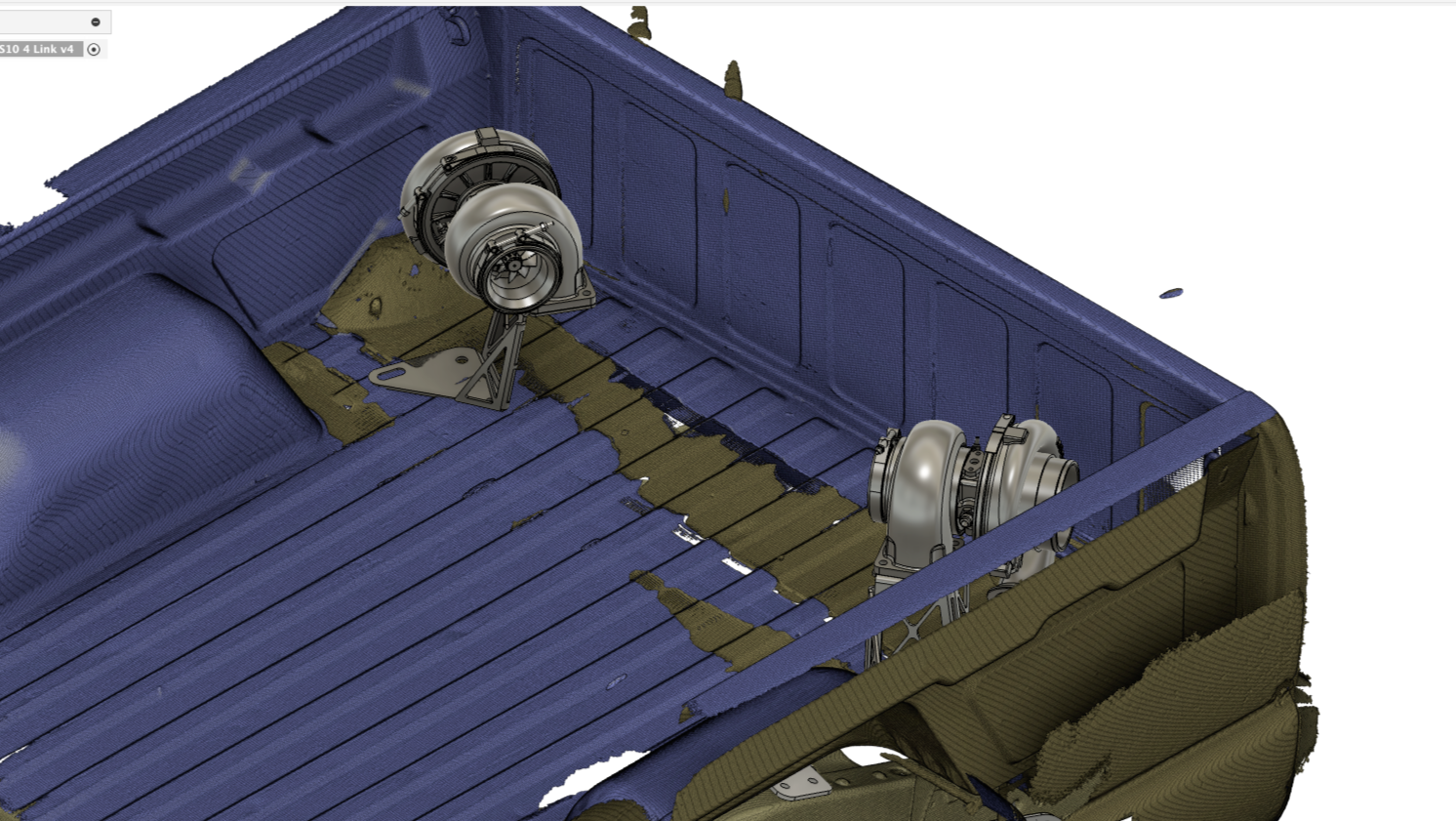 S10 Bed Mount Turbo Mount